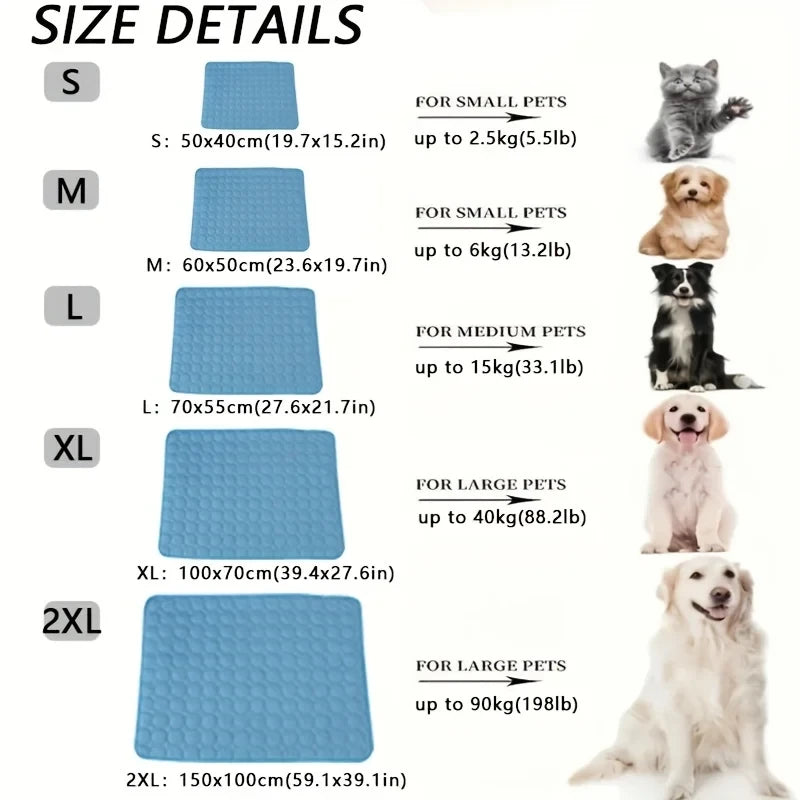 ZeliPet™ Instant Chill Pad – Self-Cooling Pet Mat