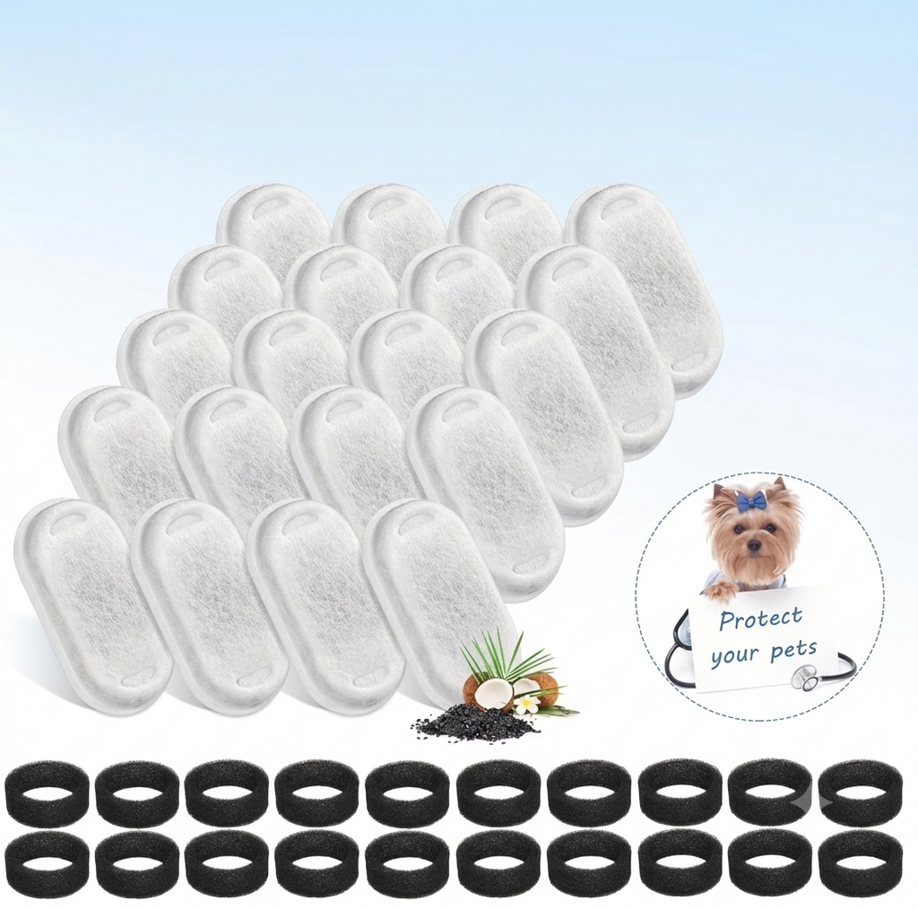 ZeliPet™ 20-Pack Premium Replacement Filters & Sponges