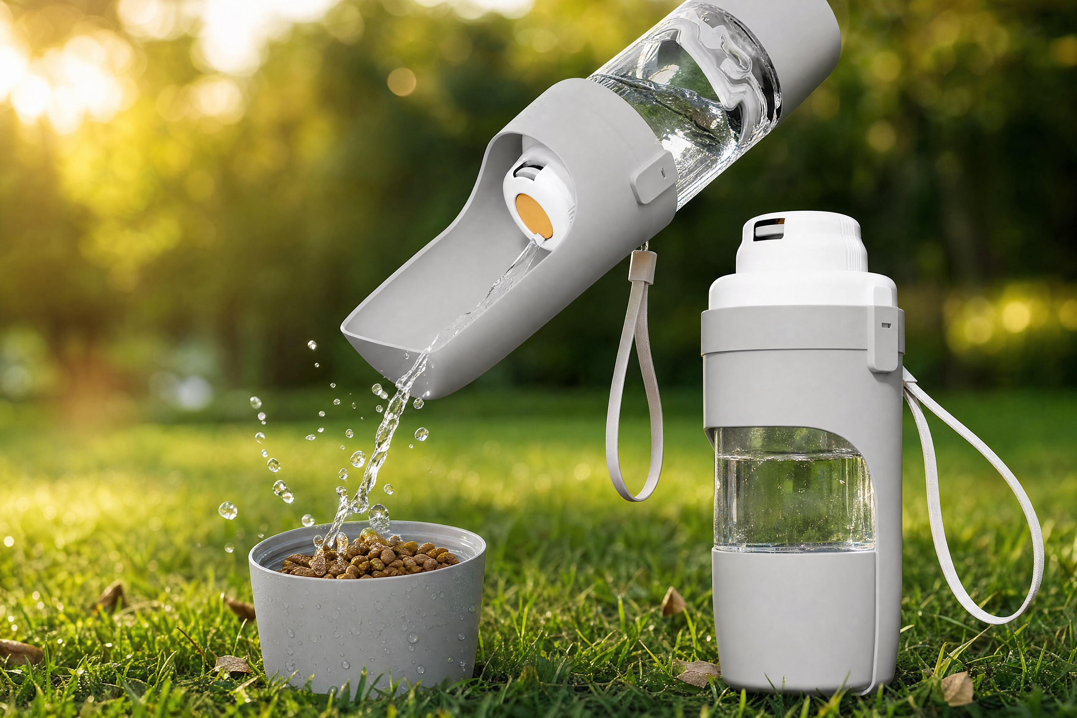 ZeliPet™ On-The-Go Travel Feed & Hydrate Bottle