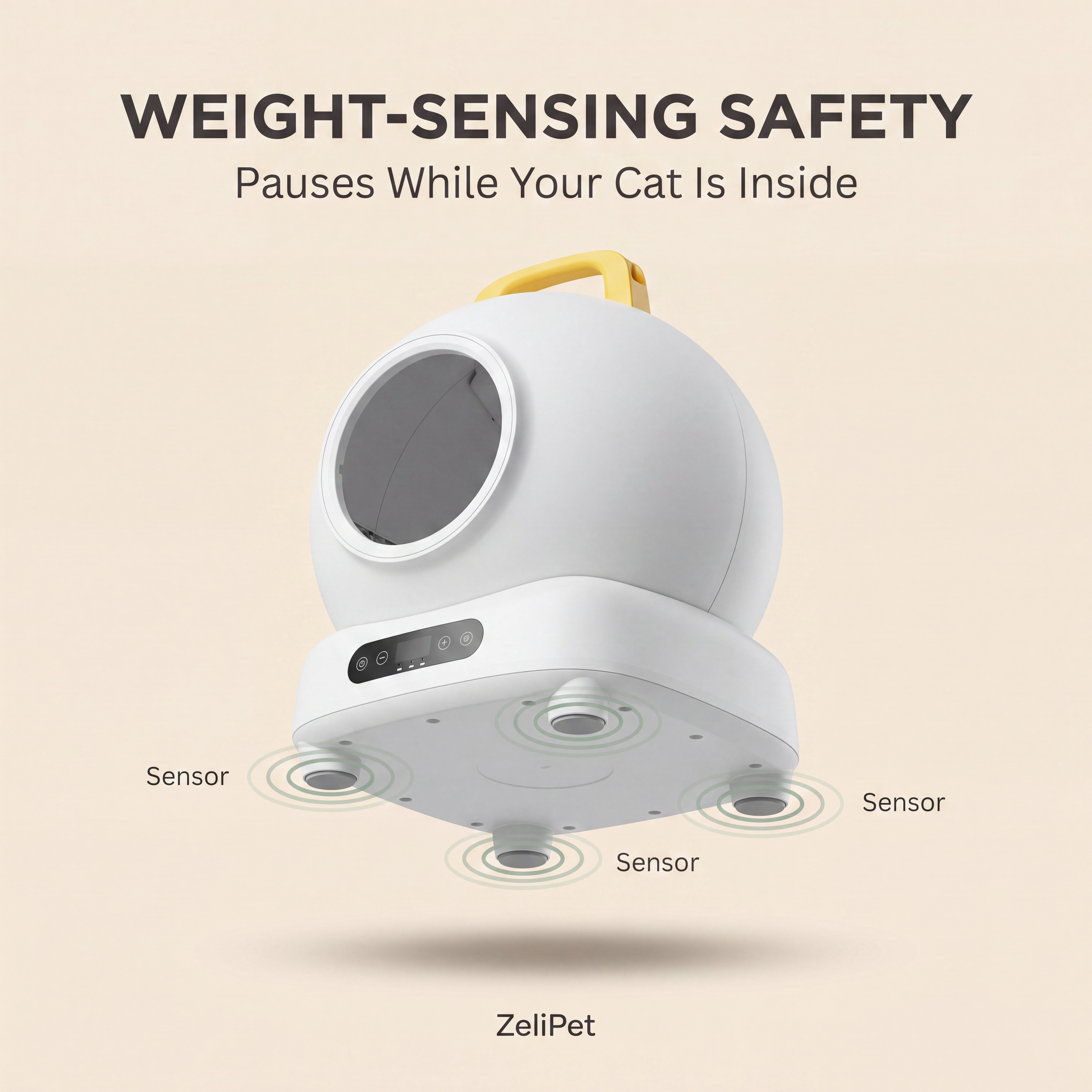 ZeliPet™ Smart 78L Automatic Self-Cleaning Cat Litter Box - Fully Enclosed APP Control for Multi-Cat Homes